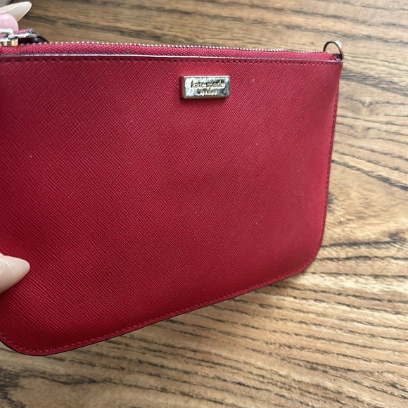 Kate Spade ♠️ red leather pouch and wallet Lot 2 PCs - Picture 2 of 12